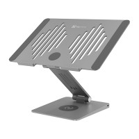 Klip Xtreme DockStar USB‑C 9‑in‑1 Docking Station with Laptop Stand Wireless Charging Pad KDA‑500